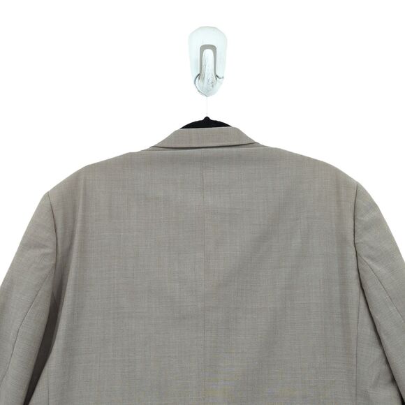 Ted Baker Men 44 L Long Jay CT Suit Brown Trim Fit Wool Flat Front Trousers FLAW - Picture 8 of 13